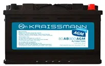 Автомобільний акумулятор KRAISSMANN AGM 80 А·год 800 А, 315×175×190 мм, R+