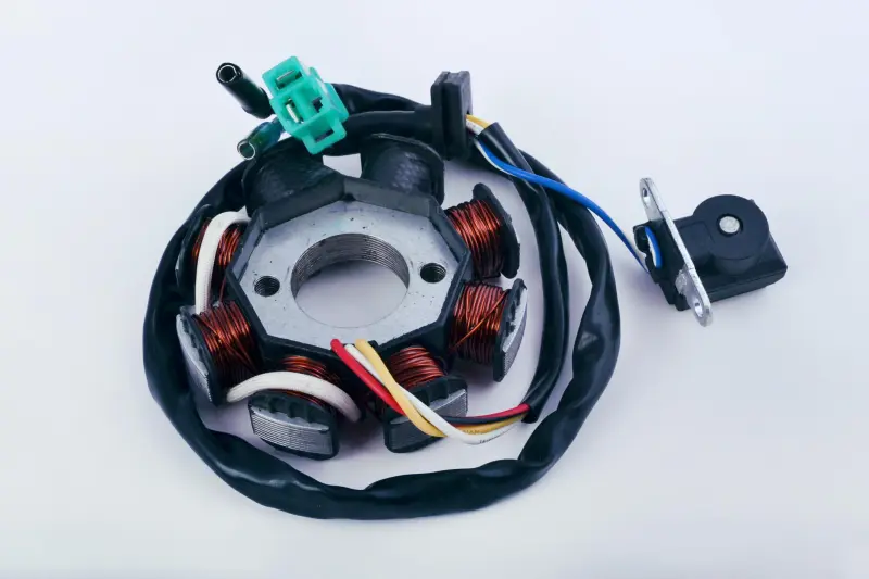 Статор генератора 4T GY6 50, 6+2 котушок, 4 контакти ST