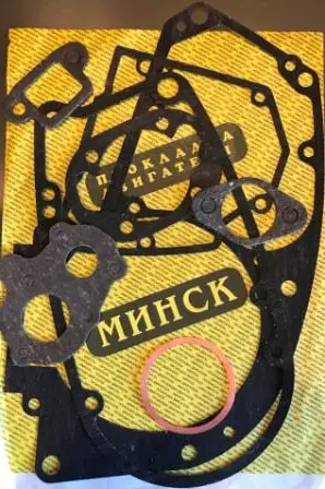 Комплект прокладок двигуна МІНСЬК 12V, пароніт і мідь