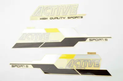 Набір жовтих наліпок Active 40×10 см, 3 шт. (#2486)