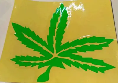 Декоративна наліпка GREEN 14×16 см, зелена (#0426)