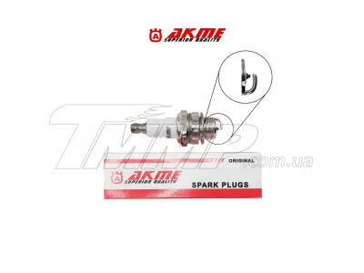 Свічка запалювання для бензопили AKME Premium L6TC M14×1,25, 9,5 мм, біла
