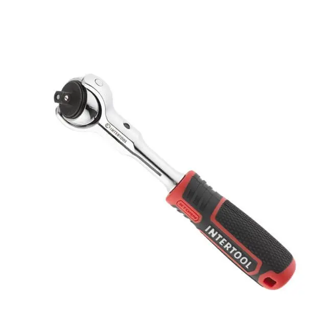 Поворотная трещотка INTERTOOL STORM 1/4″, 72 зуба, ET-8007