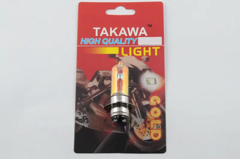 Мотолампа TAKAWA P15D-25-3 12V 18/18W, хамелеон рожевий
