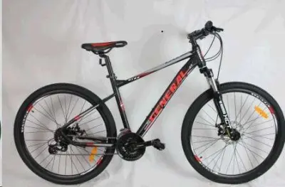 Велосипед GENERAL 11.0 ALLOY 27,5″, 24 швидкості, рама 18″, червоно-чорний