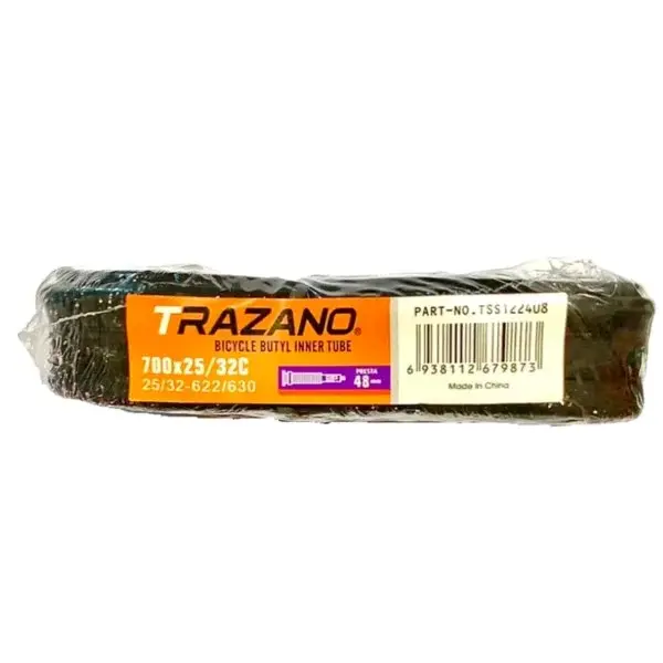 Велосипедная камера Trazano 700x25/32C Presta 48 мм