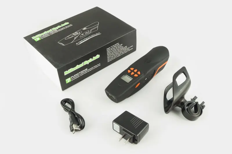 Велосипедная аудиосистема NEO AV126-O на руль с Bluetooth, FM-радио и фонарём