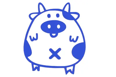 Декоративная наклейка PIG HQ5, синяя