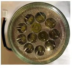 Кругла LED-вставка у фару ІЖ/МТ, 12 діодів