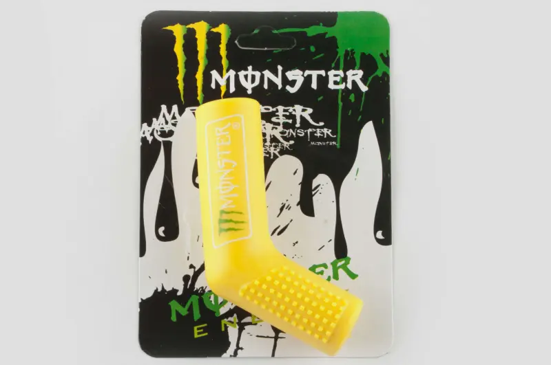 Резинка ножки кикстартера Monster Energy XJB универсальная, желтая