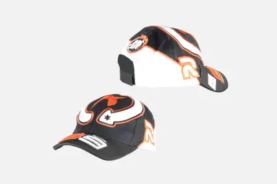 Бейсболка 99 Jorge Lorenzo, чёрная, 100% хлопок
