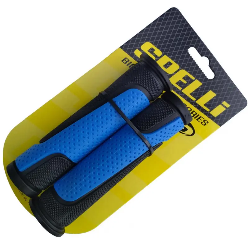Велосипедные грипсы Spelli SBG-6708L, 127 мм, черно-синие