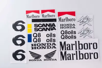 Наліпки Honda, набір #7, 22×11 см