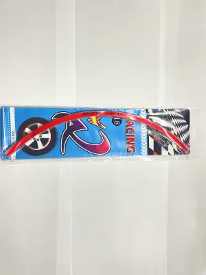 Світловідбивні наліпки на обід 17″ Monster Energy, червоні GJCT