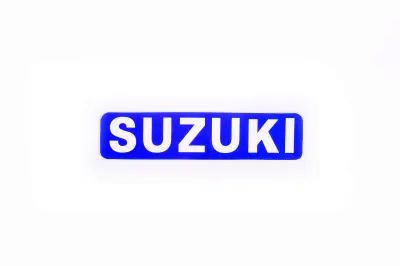 Наліпки з логотипом SUZUKI 7×1 см, сині, 20 шт. (1862)
