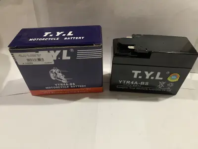Мотоакумулятор AGM TYL YTR4A-BS 12 В 4 А·год, 115×49×86 мм