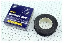 Тканинна ізоляційна стрічка MANNOL Bandage Tape 9717, 25 мм × 10 м, чорна