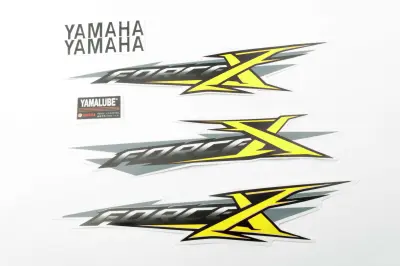 Комплект наліпок Yamaha X-FORCE 30×6 см, жовтий (#7438)