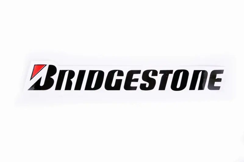 Наліпка з логотипом Bridgestone 20×3 см, №0327