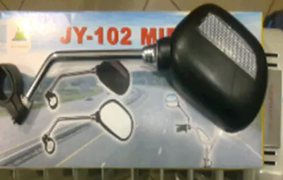 Велосипедне дзеркало заднього виду JY-102 з катафотом, чорне