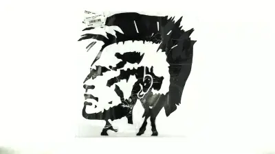 Декоративна наліпка PUNK HEAD