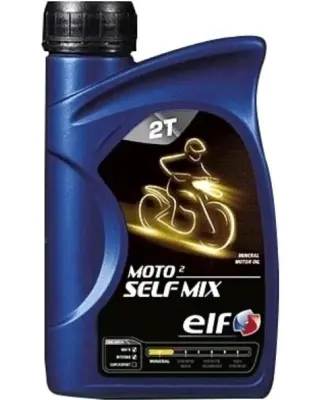 Минеральное моторное масло ELF Moto 2 Self Mix 2T, 1 л