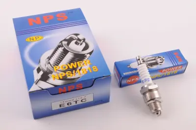 Свічка запалювання E6TC NPS 1818 M14×1,25, 12,7 мм для 2Т скутерів 50–125 см³