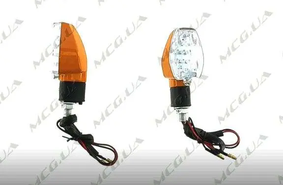 Світлодіодний покажчик повороту JS «Човник», 15 LED, золотистий