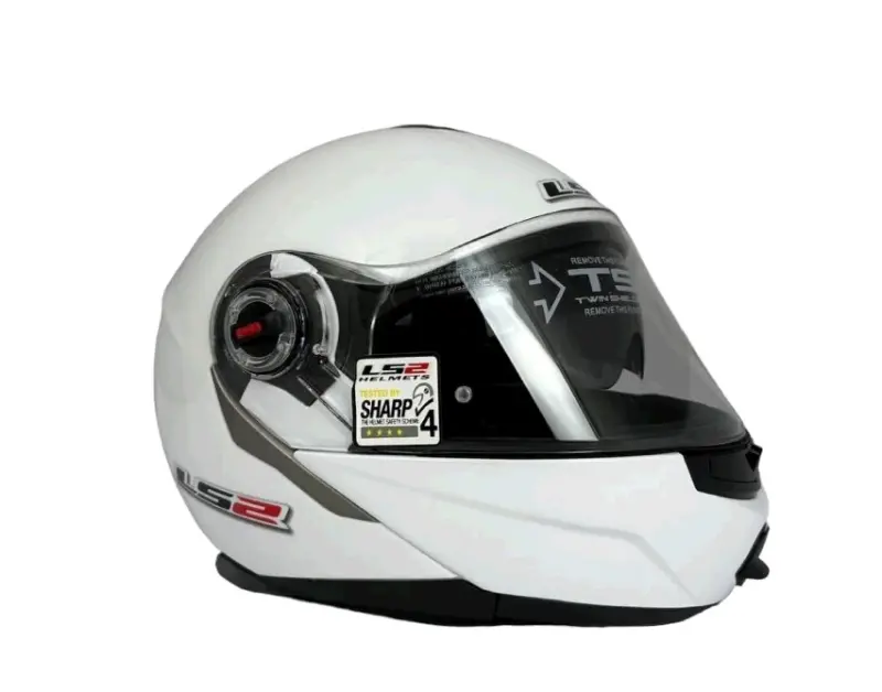 Модулярный мотошлем LS2 FF325 Strobe белый, размер S