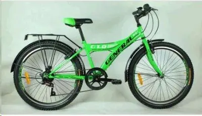 Підлітковий велосипед GENERAL 24 Green 1.0, 7 швидкостей, рама 13″