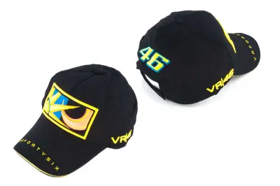 Бейсболка Valentino Rossi, черная, солнце-луна