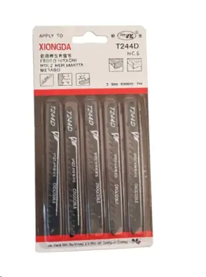Пильные полотна Xiongda T244D по дереву, HCS, 5 шт.