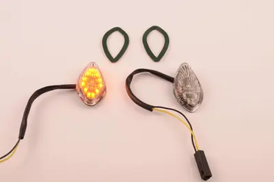 Міні LED-покажчики повороту XING HONG стрілоподібні, прозорі, самоклейні, пара