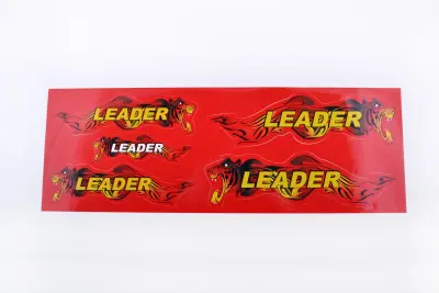 Набір наліпок LEADER EVO 48×16 см, червоний