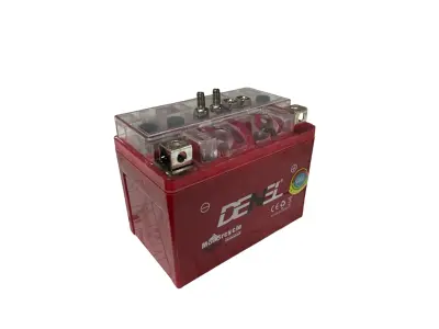Заливний мотоакумулятор DENEL 12V 4Ah з електролітом, 120×70×92 мм