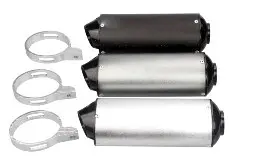 Прямоточный мотоглушитель BBR 280/380 мм, нержавеющая сталь