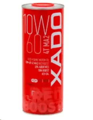 Моторна олива XADO Atomic Oil 10W-60 4T MA2 Red Boost, 1 л