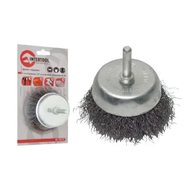 Щетка чашечная INTERTOOL 50 мм для дрели, хвостовик 1/4″