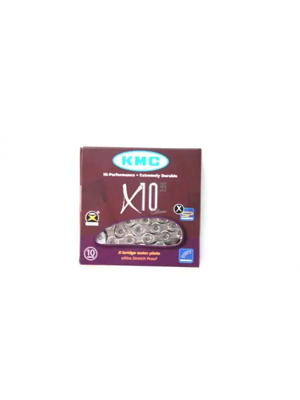 Велосипедний ланцюг KMC X10, 10 швидкостей, 116 ланок