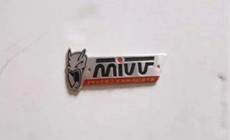 Емблема MIVV на глушник, 79×22 мм