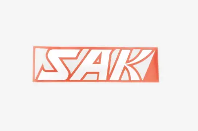Наклейка SAK 16×5 см, черная (6873)