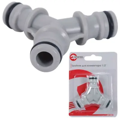 Y-подібний трійник для конекторів 1/2″ INTERTOOL GE-1003
