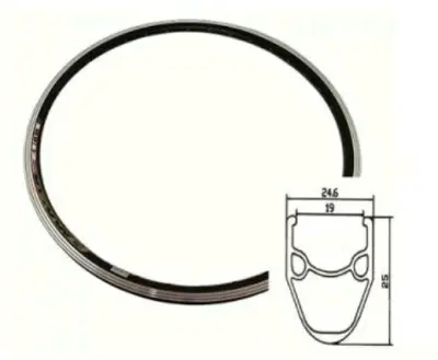 Велосипедный обод 26″ VERE-2 S26X1.95, алюминиевый двойной, 36H/14G