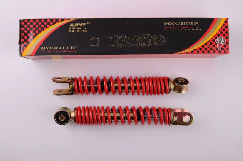 Передние амортизаторы Suzuki AD50 215 мм, красные, пара NDT