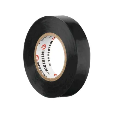 Ізоляційна стрічка INTERTOOL IT-0021 0,15×17 мм, 20 м, чорна, 10 шт.