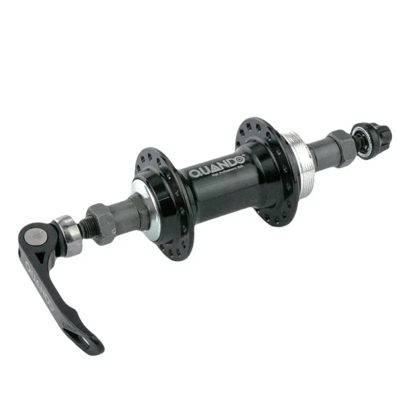 Задняя втулка Quando KT-A12R, 36H, под трещотку 6/7 скоростей, V-Brake, QR, черная