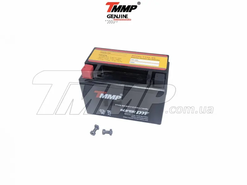 Мотоаккумулятор TMP YTX9-BS AGM 12 В 9 А·ч, 150×85×105 мм