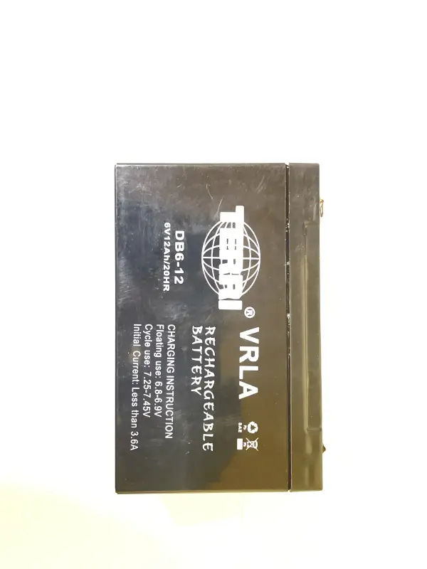 Аккумулятор DB6-12 6 В 12 А·ч AGM/VRLA 151×51×100 мм для электротехники TERRY