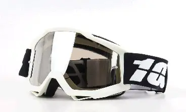 Кросові окуляри для ендуро та ATV, білі, із затемненою лінзою