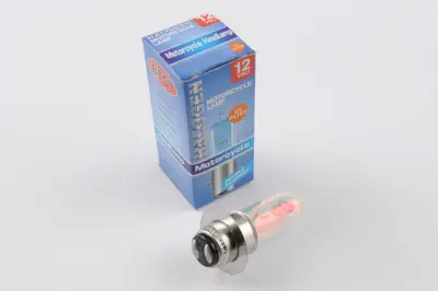Мотолампа галогенна BEST P15D-25-1 12V 50/50W, 1 вус, рожевий хамелеон